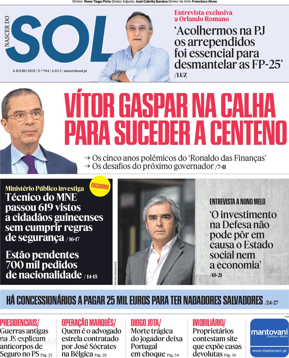 Nascer do SOL - Cover - 07/04/2025