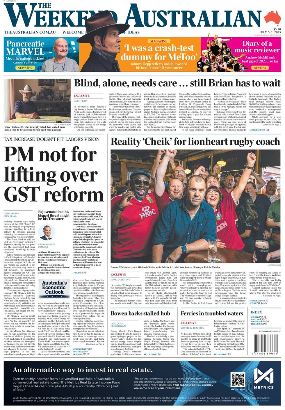The Australian - Front Page - 07/06/2025