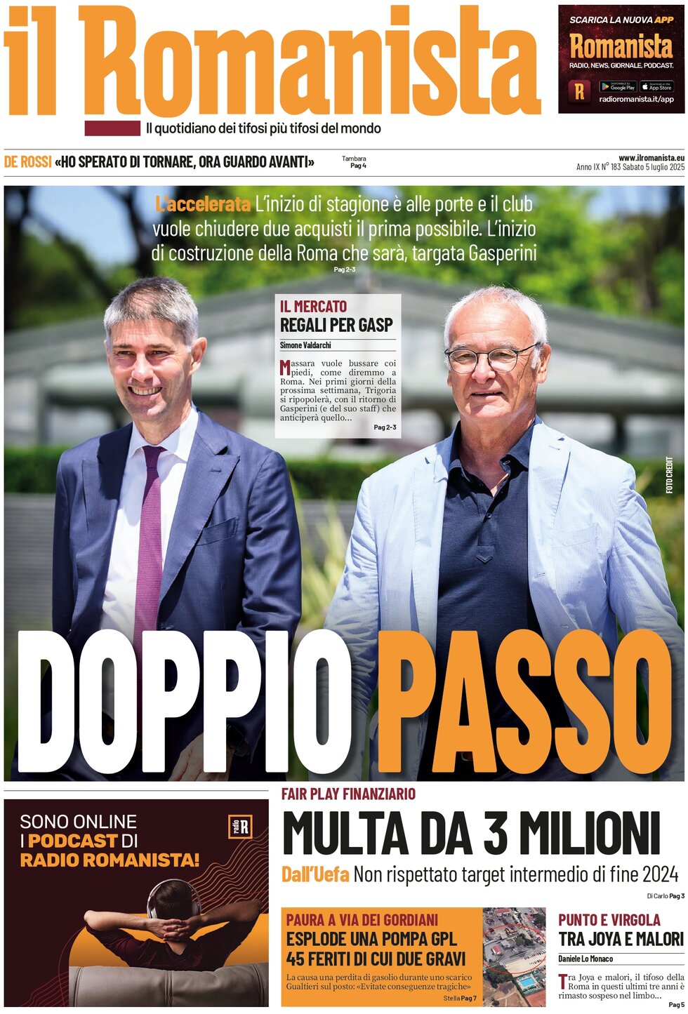 Il Romanista - Front Page - 07/05/2025