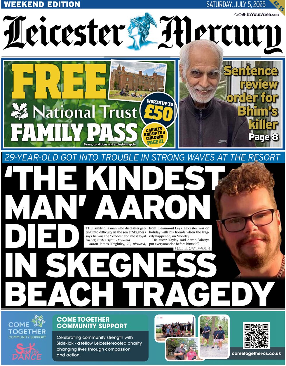Leicester Mercury - Front Page - 07/05/2025