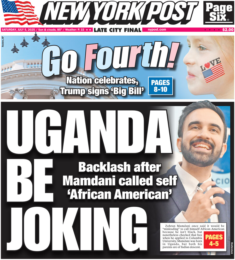 New York Post - Cover - 07/05/2025