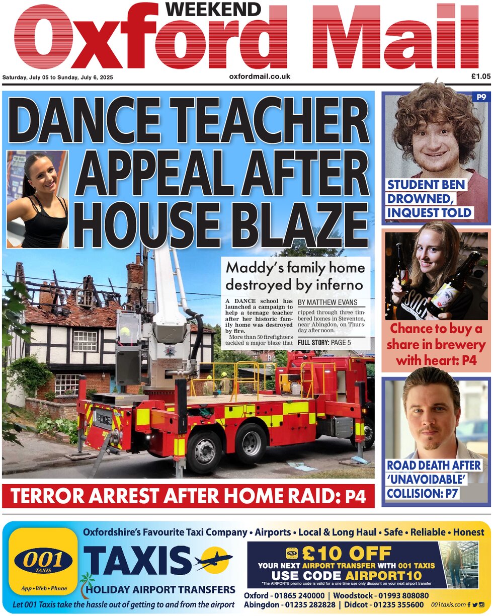 Oxford Mail - Front Page - 07/06/2025