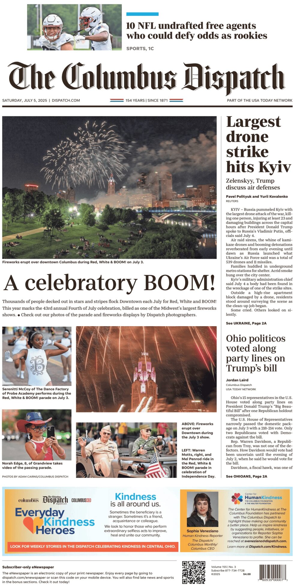 The Columbus Dispatch - Cover - 07/05/2025