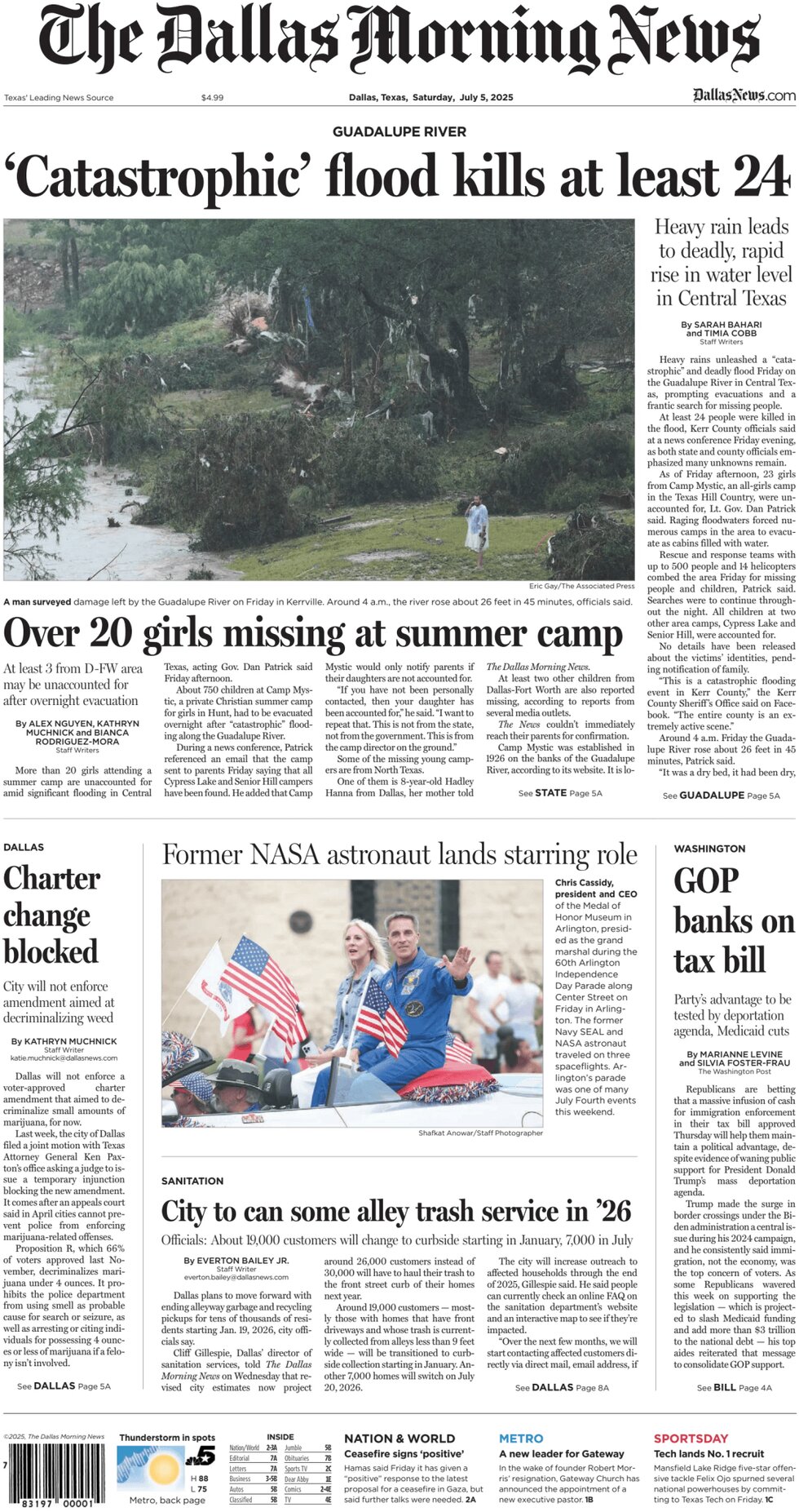 The Dallas Morning News - Cover - 07/05/2025