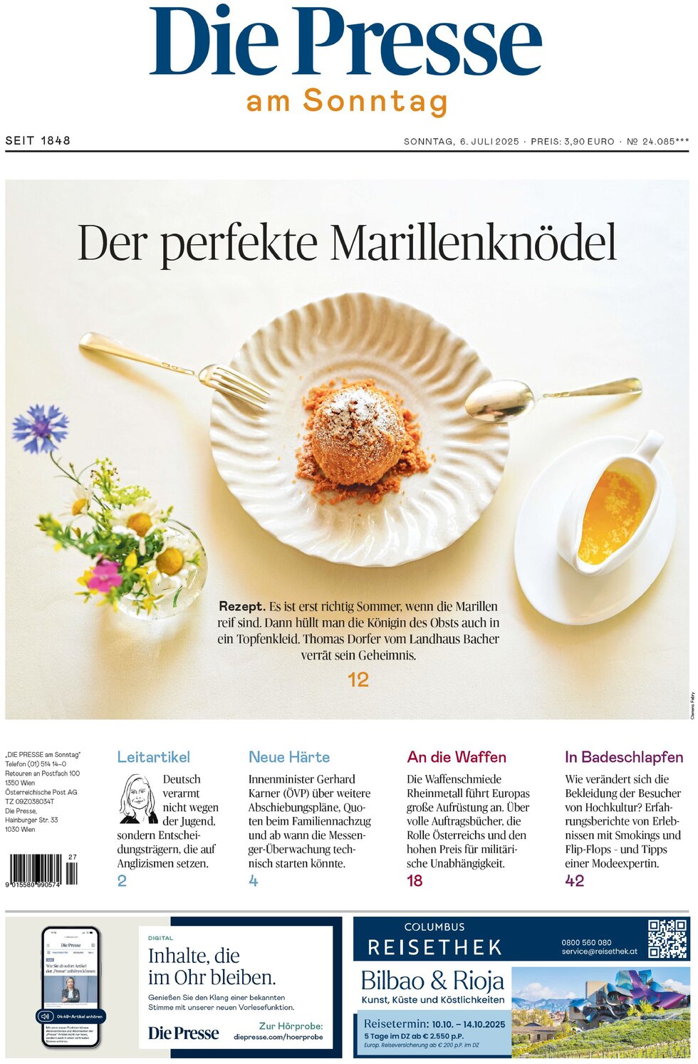 Die Presse - Front Page - 07/06/2025
