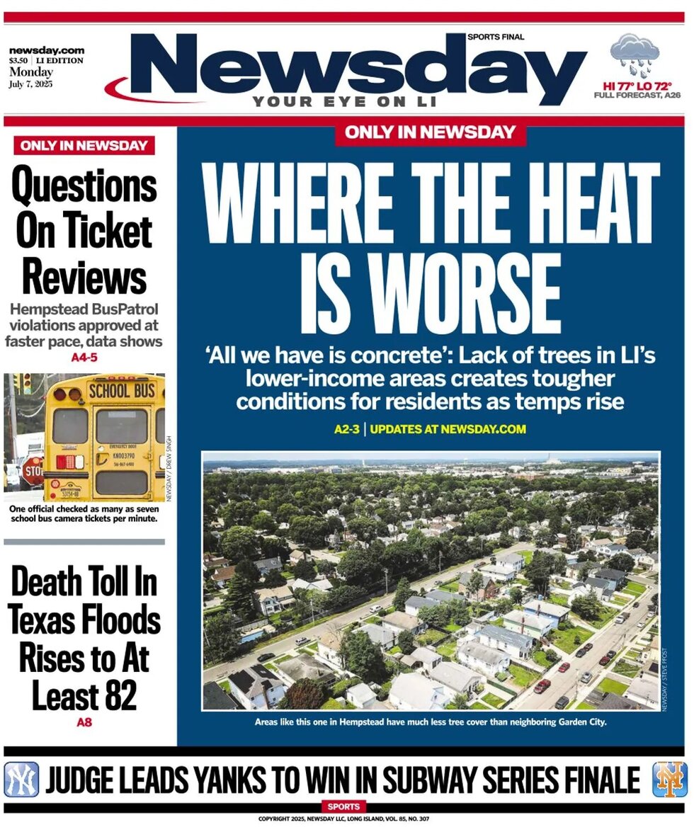Newsday - Cover - 07/07/2025