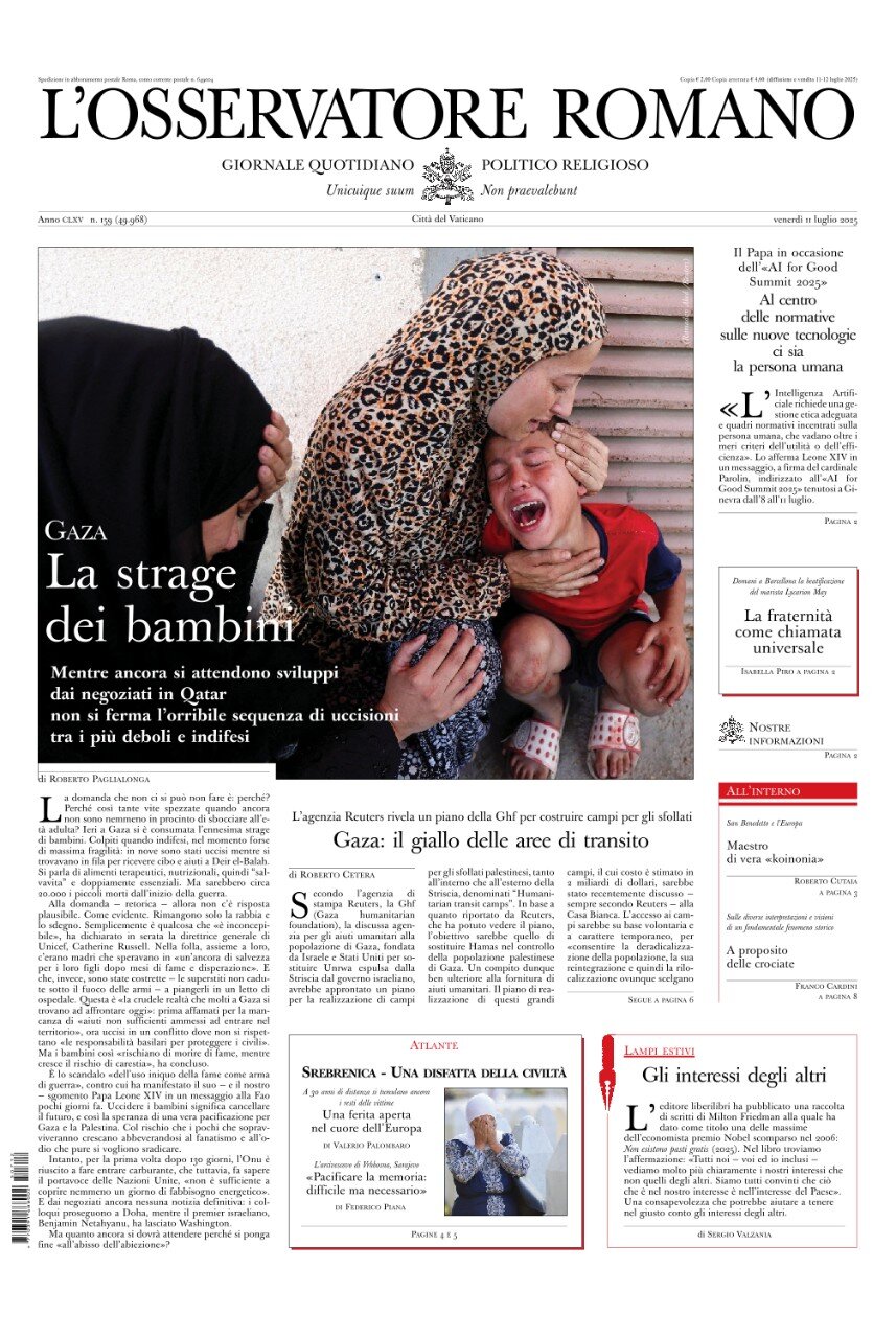L'Osservatore Romano - Front Page - 07/11/2025