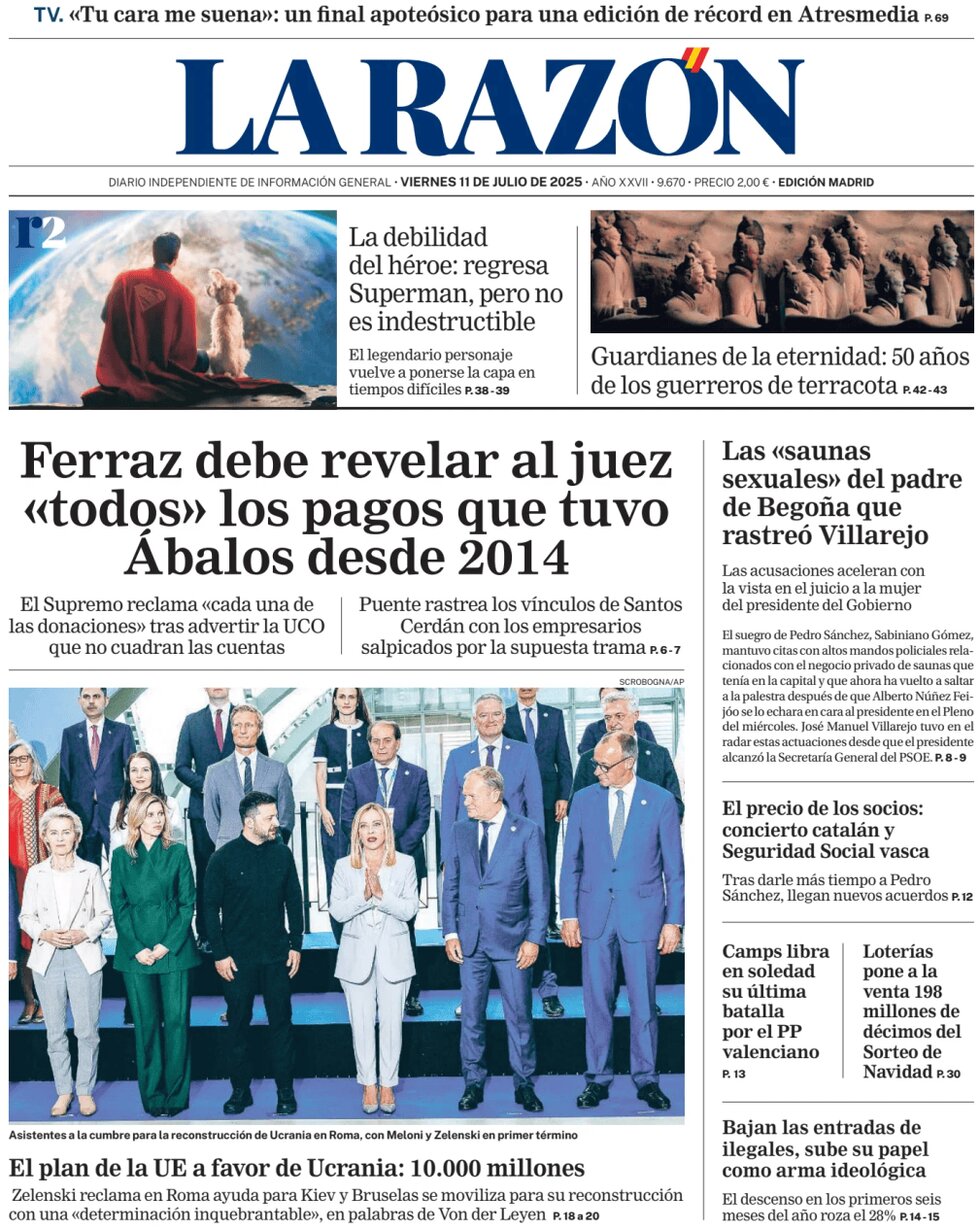 La Razón - Front Page - 07/11/2025