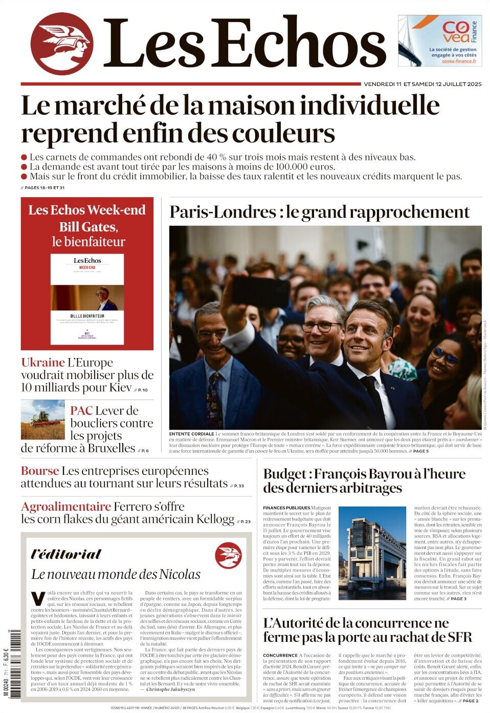 Les Échos - Front Page - 07/12/2025