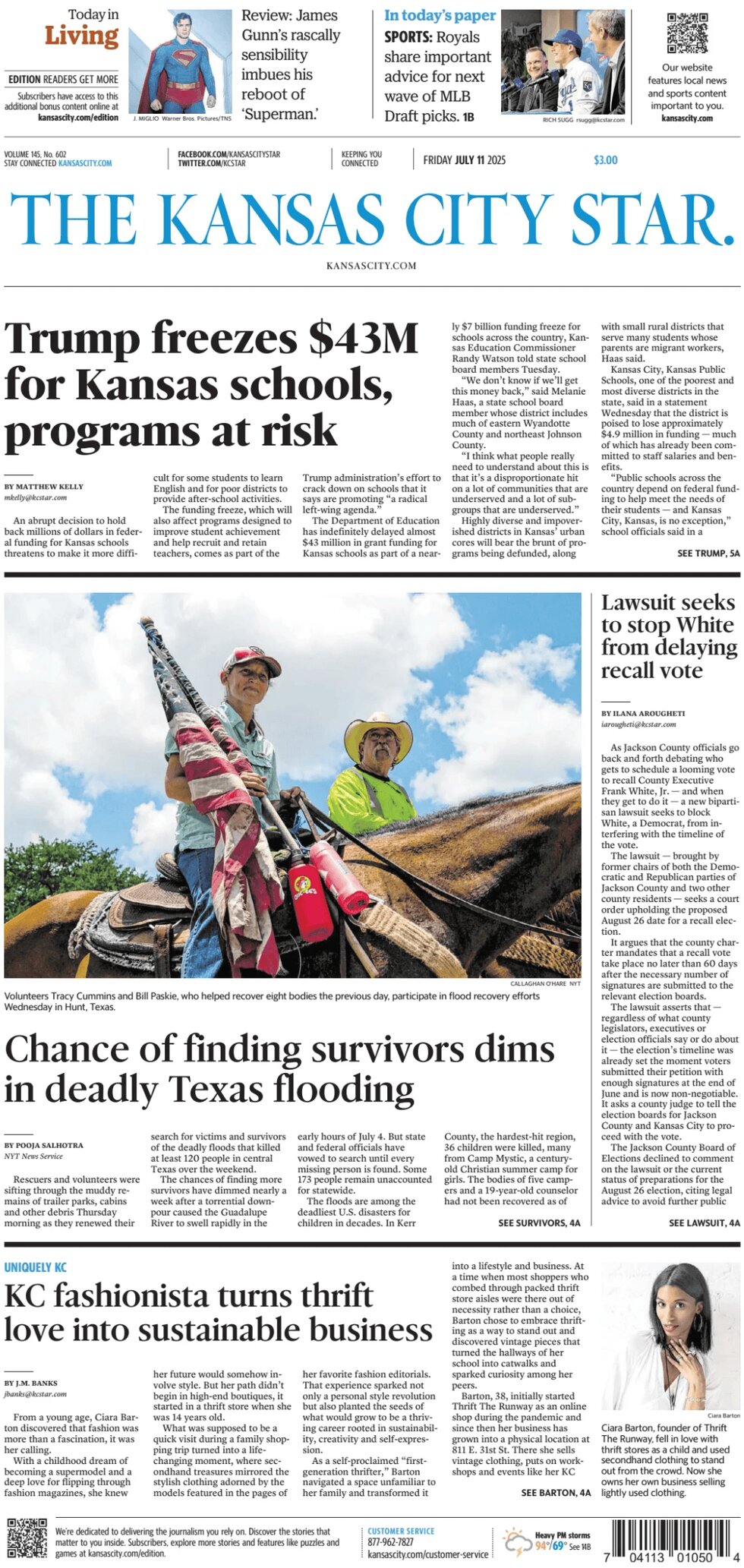 The Kansas City Star - Cover - 07/11/2025