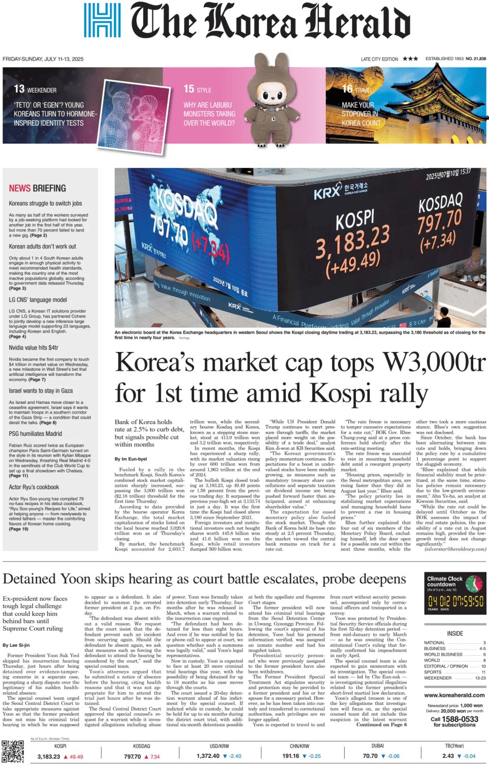The Korea Herald - Front Page - 07/13/2025