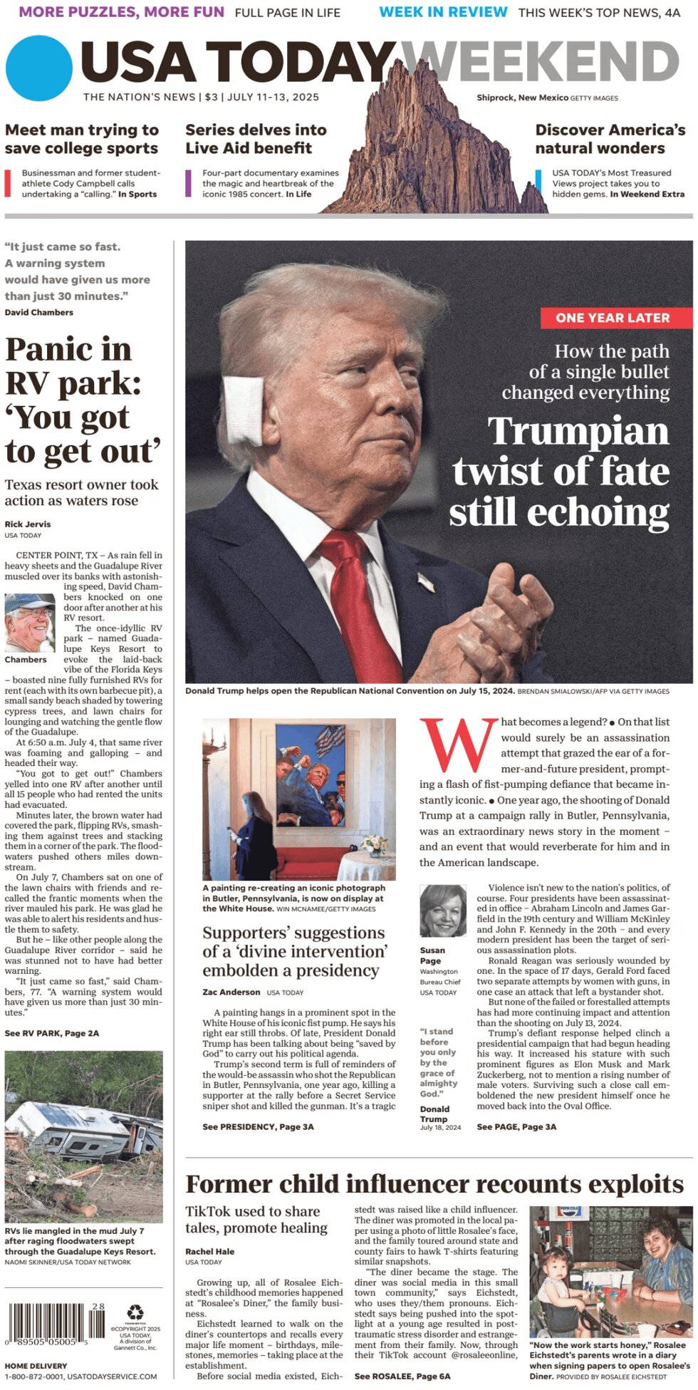 USA Today - Cover - 07/13/2025
