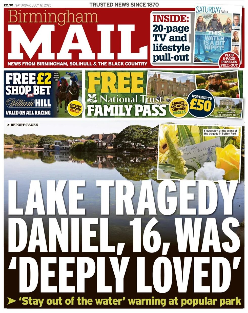 Birmingham Mail - Front Page - 07/12/2025