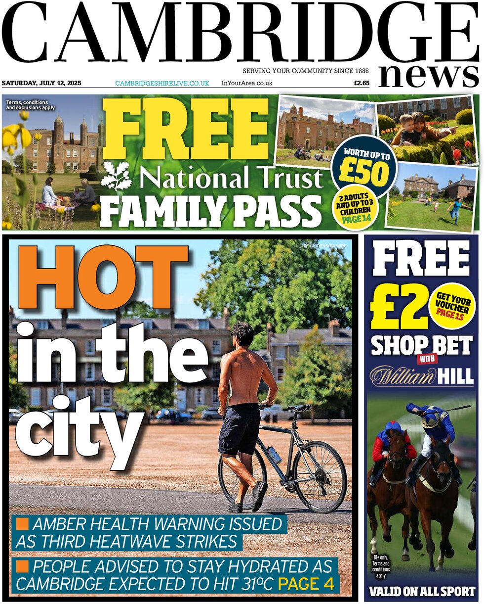 Cambridge News - Front Page - 07/12/2025