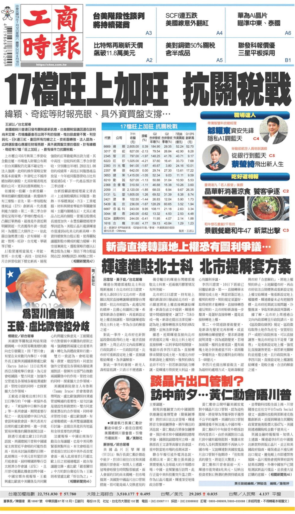 Commercial Times - Front Page - 07/12/2025