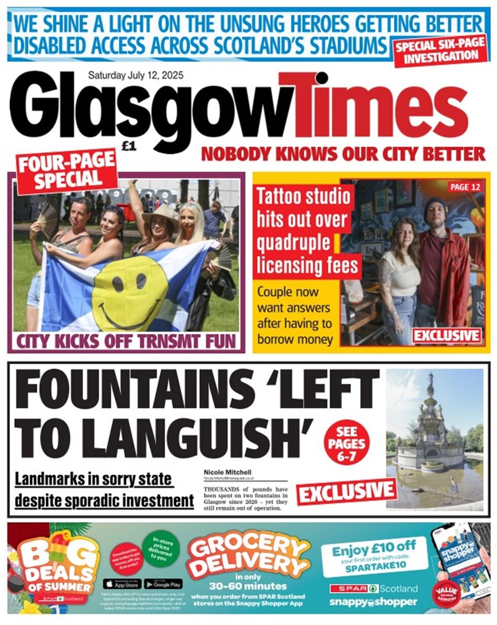 Glasgow Times - Front Page - 07/12/2025