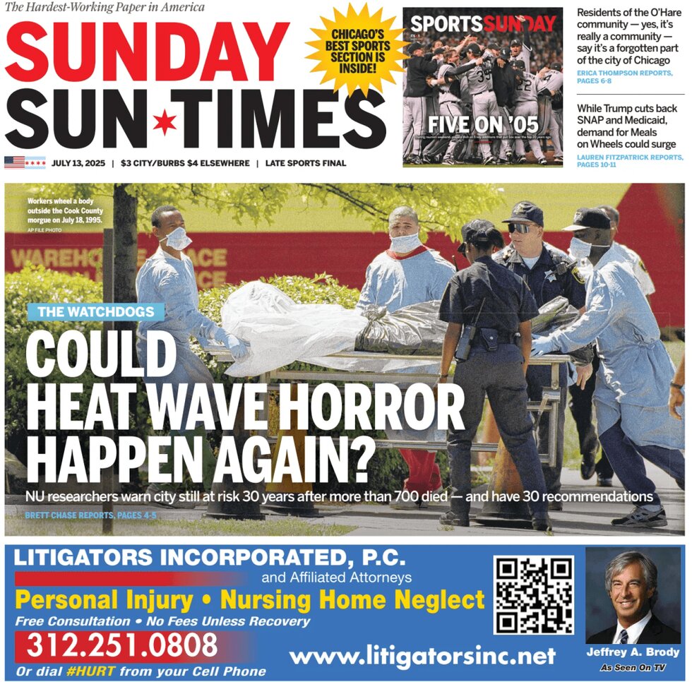 Chicago Sun-Times - Cover - 07/13/2025