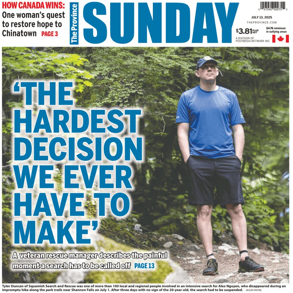 The Province - Front Page - 07/13/2025