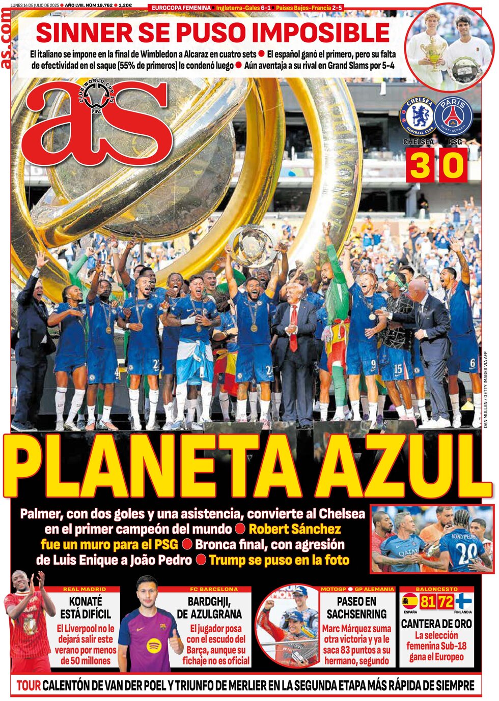 AS (Madrid) - Front Page - 07/14/2025