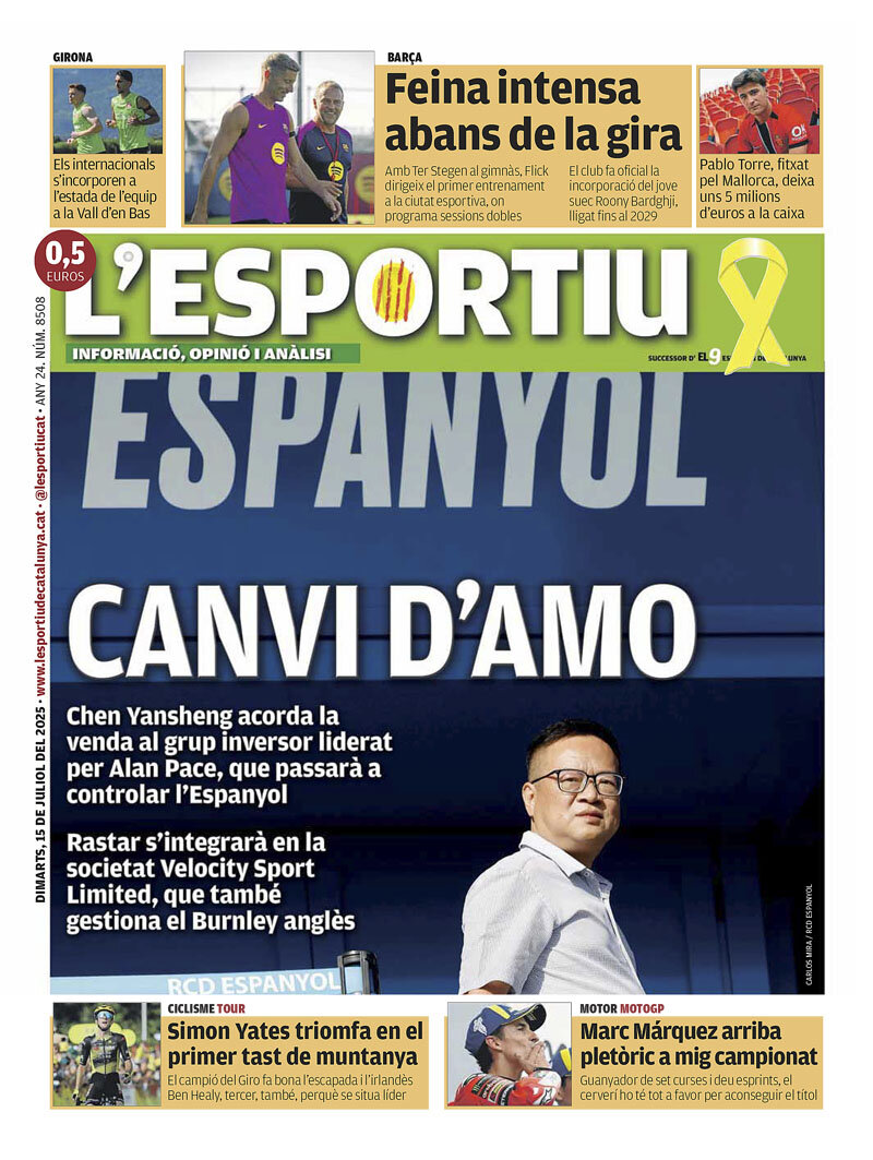 L'Esportiu - Front Page - 07/15/2025