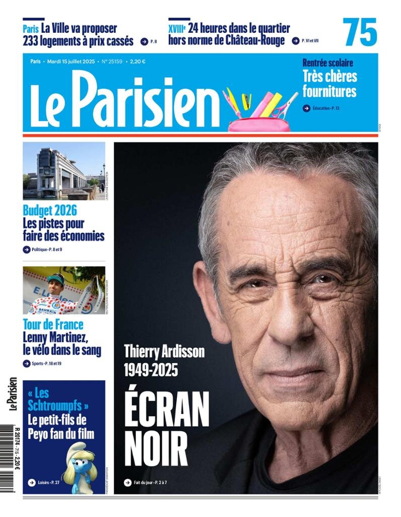 Le Parisien - Front Page - 07/15/2025