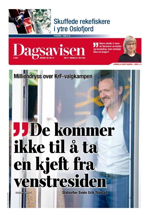 Dagsavisen - Front Page - 07/30/2025