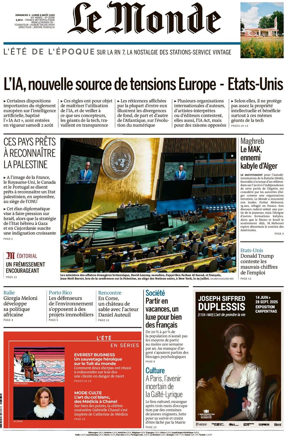 Le Monde - Front Page - 08/04/2025