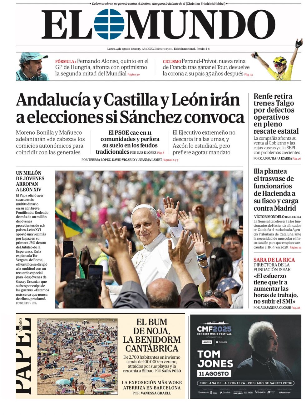 El Mundo - Front Page - 08/04/2025