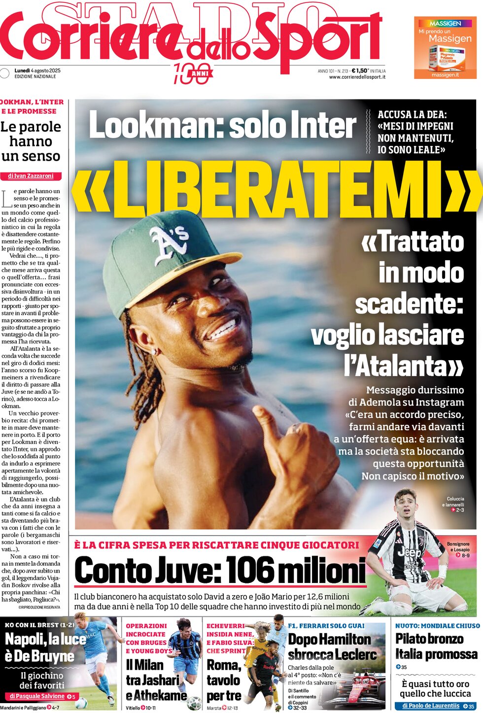 Corriere dello Sport - Front Page - 08/04/2025