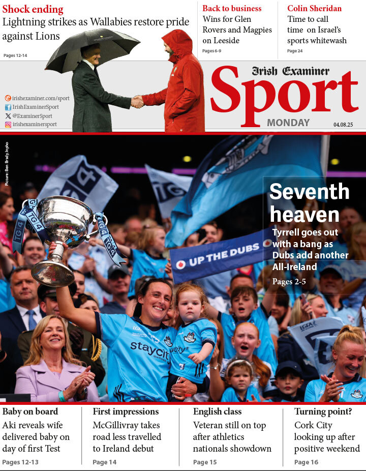 Irish Examiner Sport - Front Page - 08/04/2025