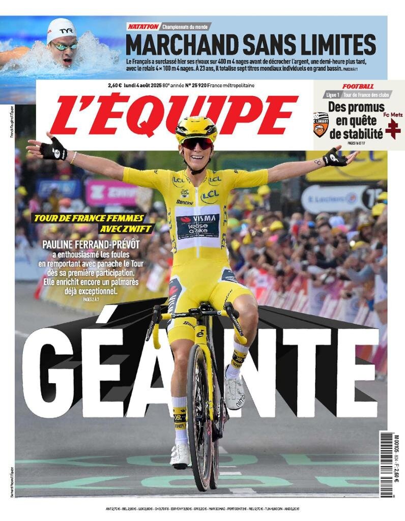 L'Equipe - Front Page - 08/04/2025