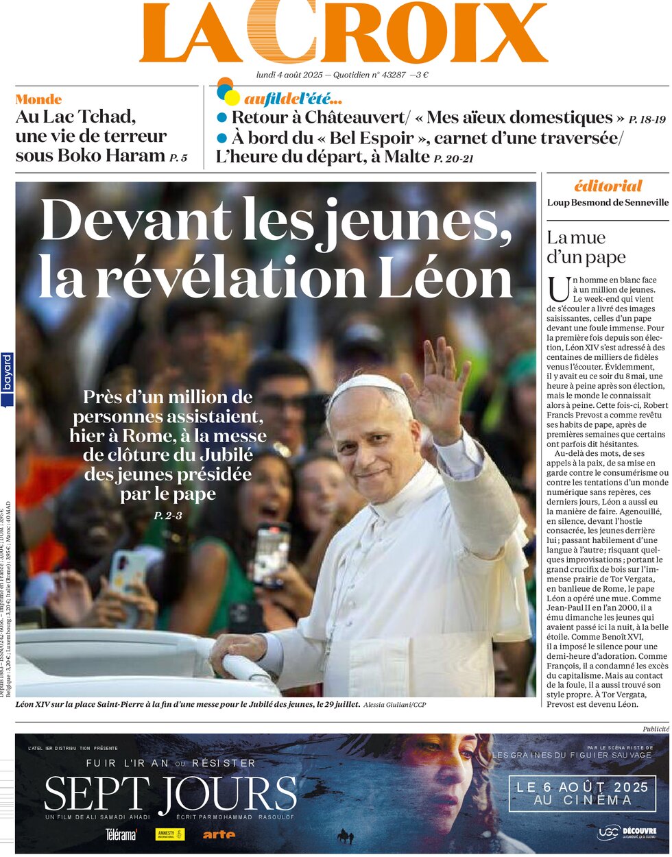 La Croix - Front Page - 08/04/2025