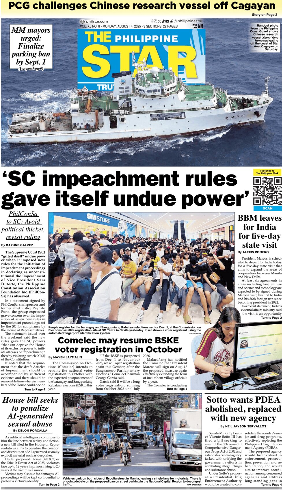 The Philippine Star - Front Page - 08/04/2025