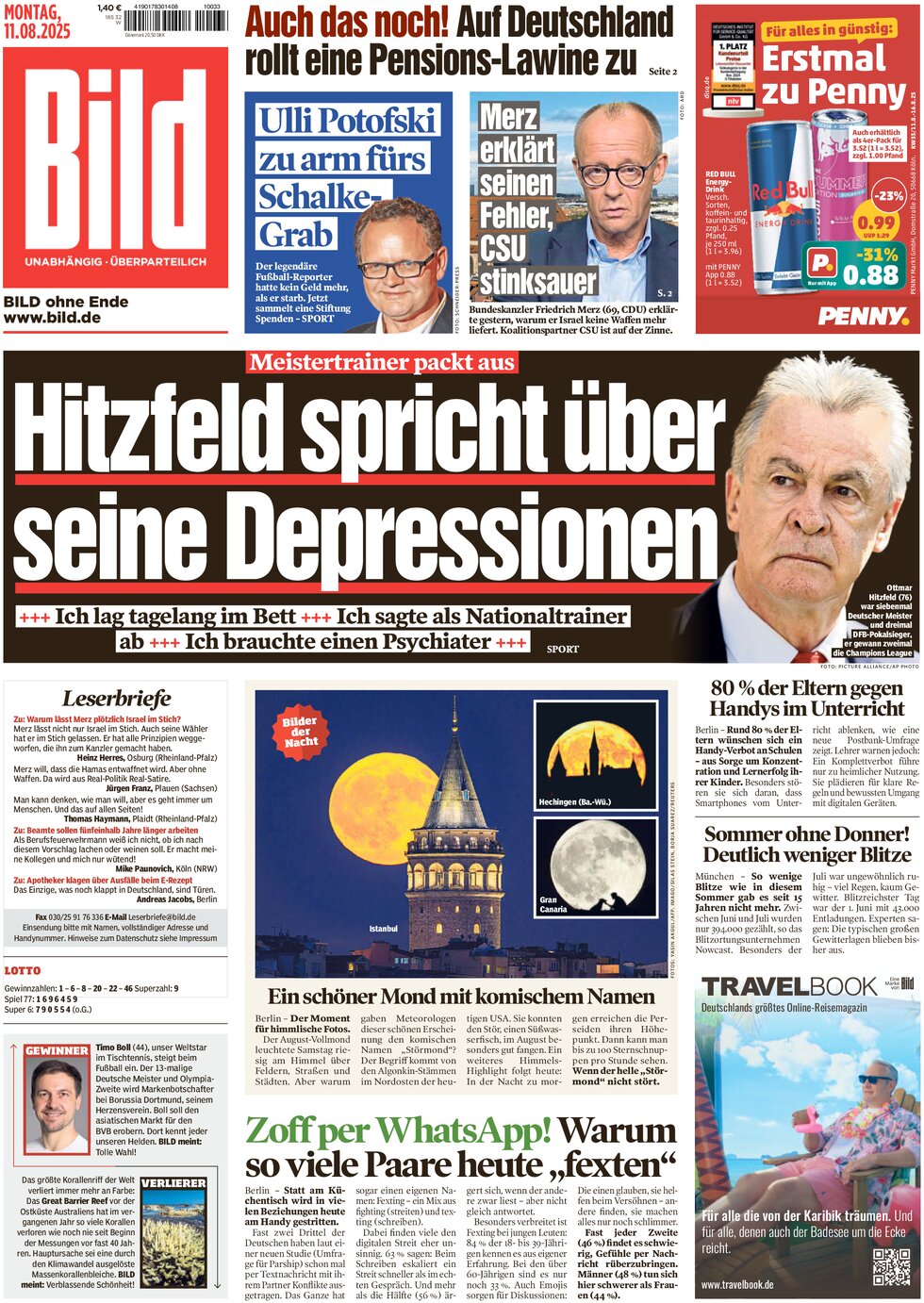 Bild Today s Front Page 11 08 2025 bild-today-s-front-page-11-08-2025