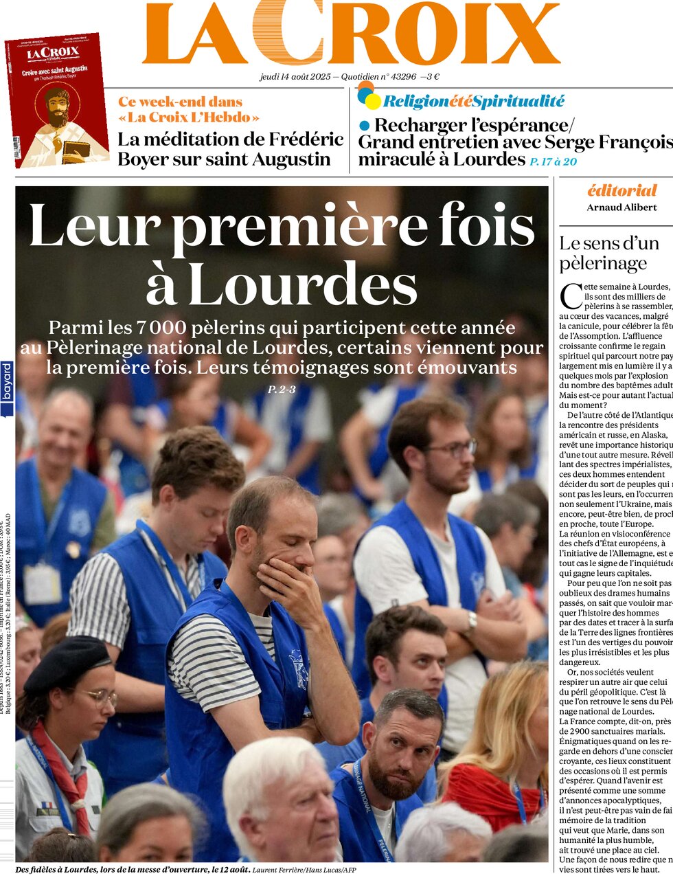 La Croix - Front Page - 08/14/2025