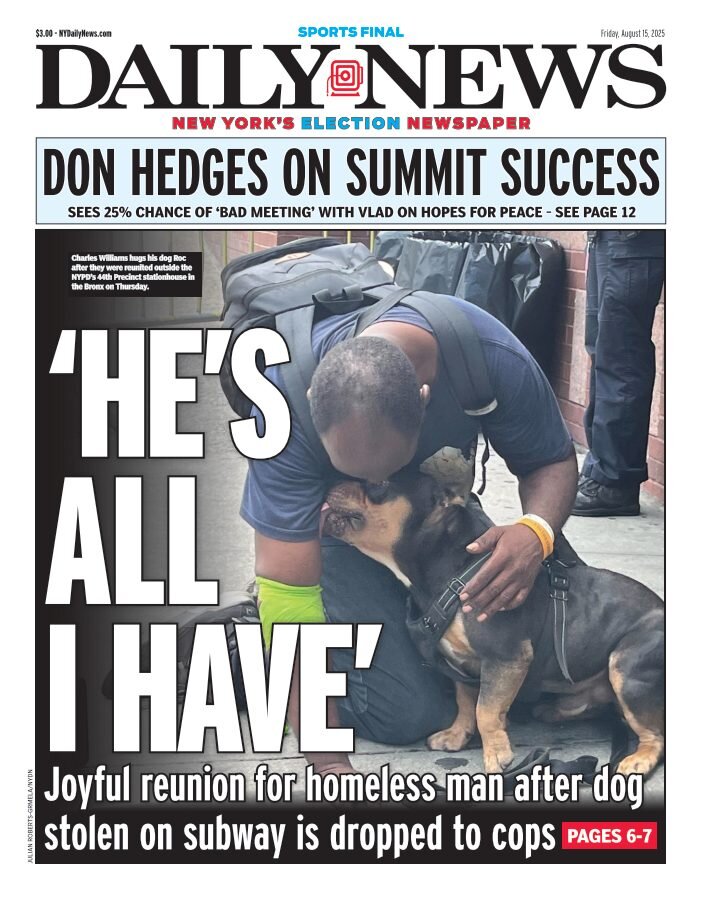 Daily News (New York) - Cover - 08/15/2025