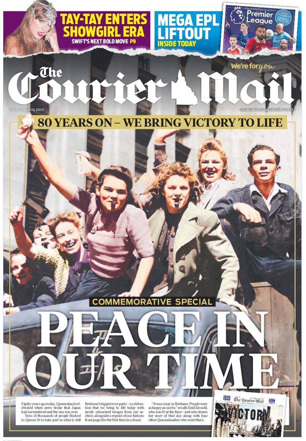 The Courier-Mail - Front Page - 08/15/2025
