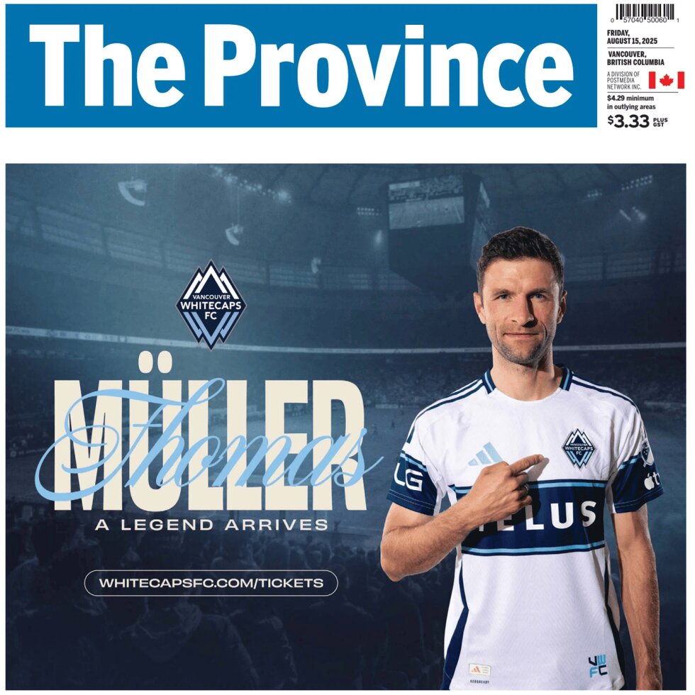The Province - Front Page - 08/15/2025