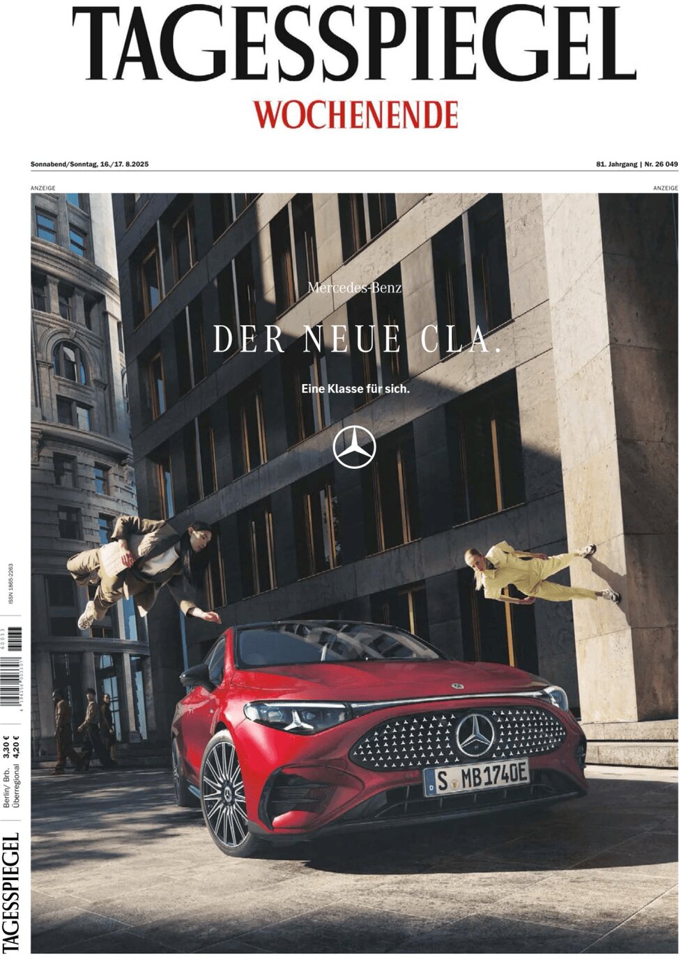 Der Tagesspiegel - Front Page - 08/16/2025