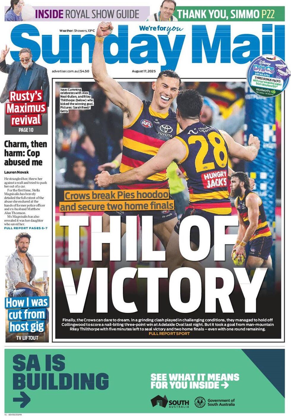 The Advertiser - Front Page - 08/17/2025