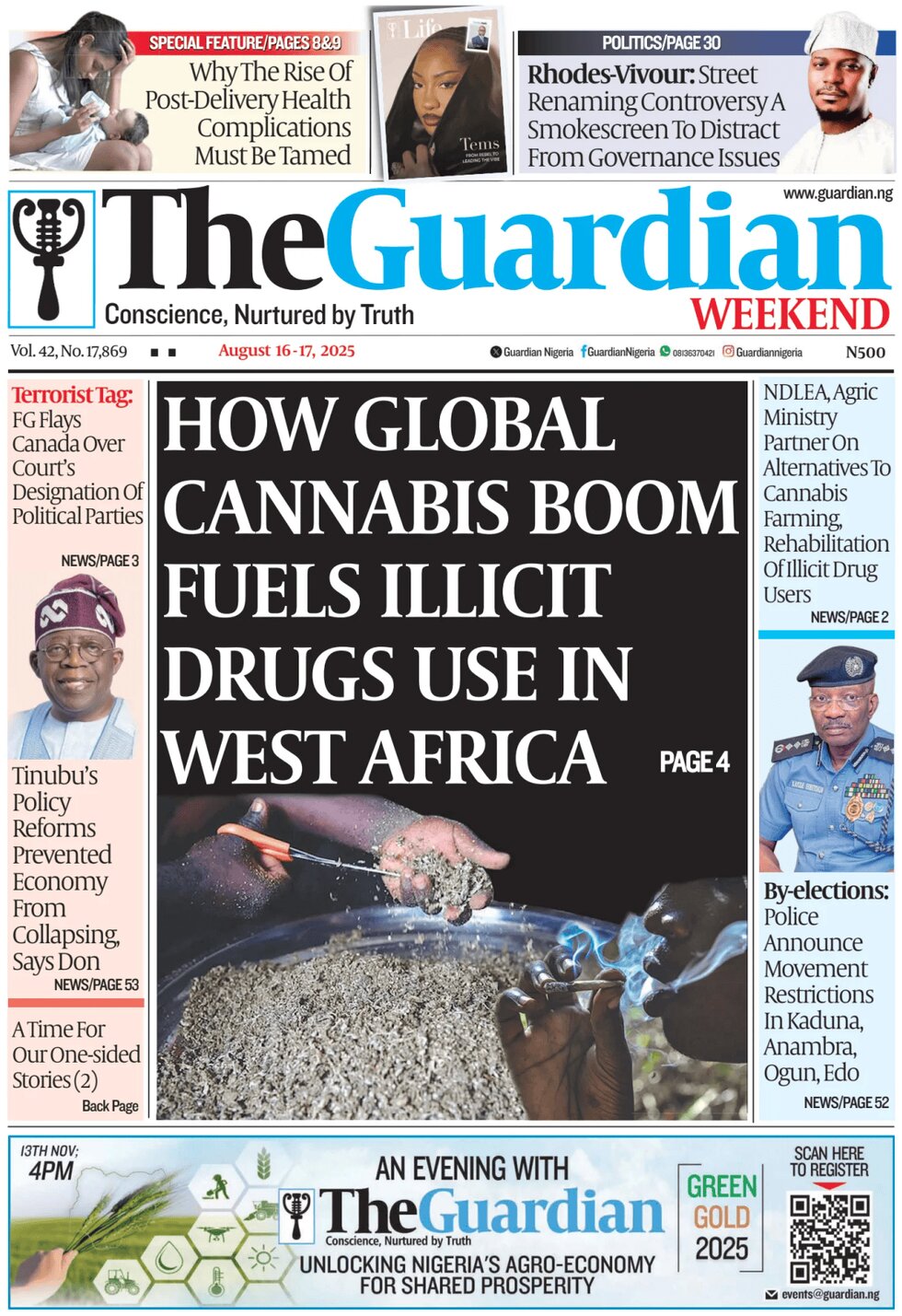 The Guardian (Nigeria) - Front Page - 08/16/2025