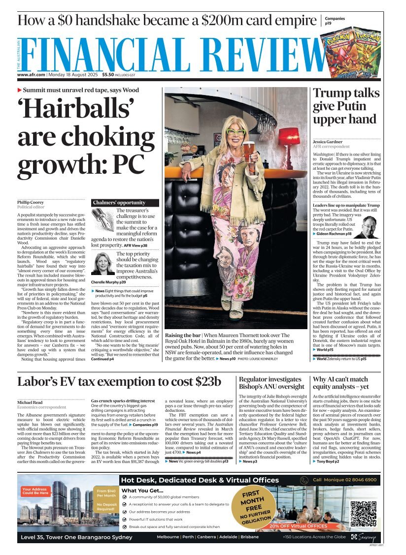 Financial Review - Front Page - 08/18/2025