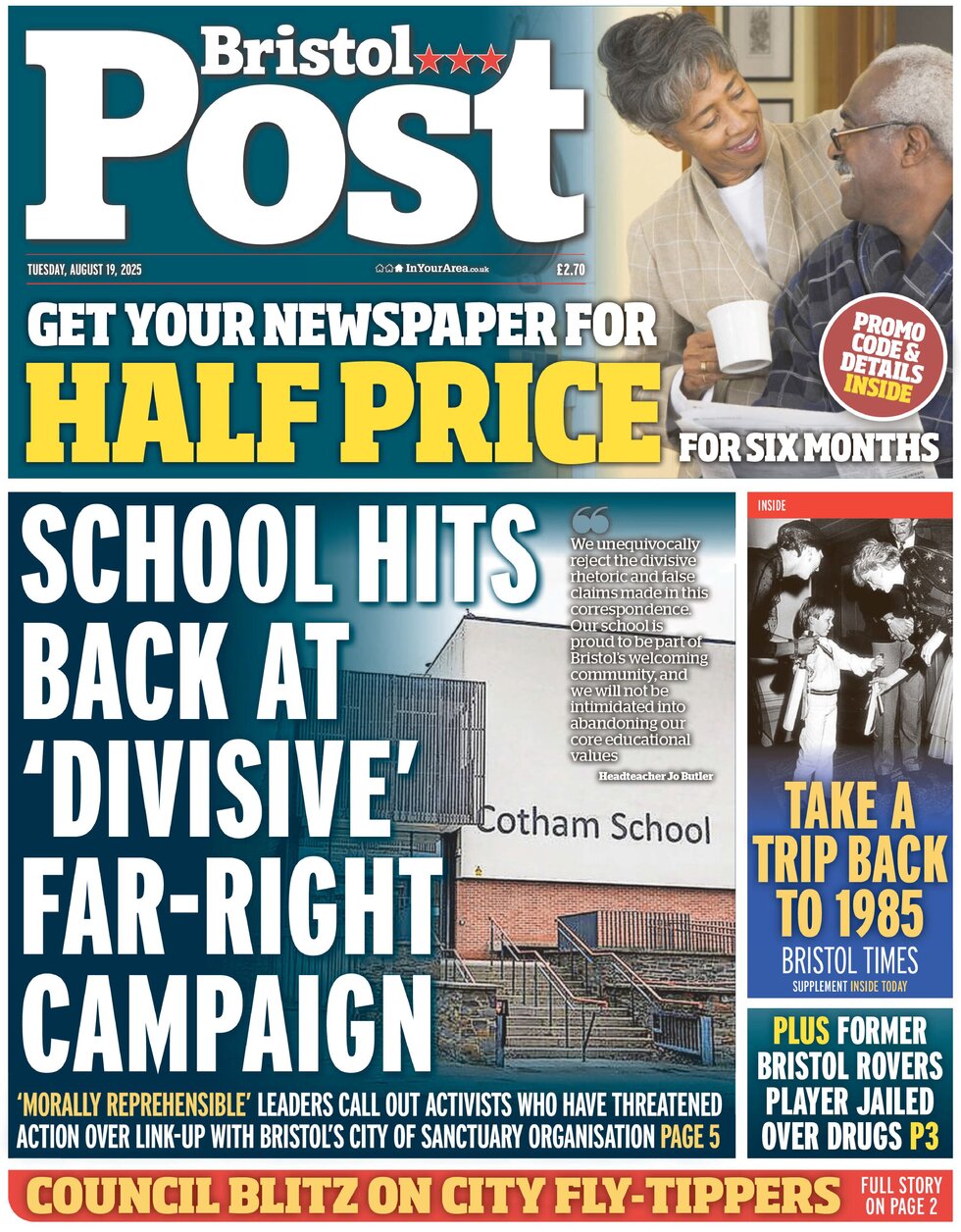 Bristol Post - Front Page - 08/19/2025