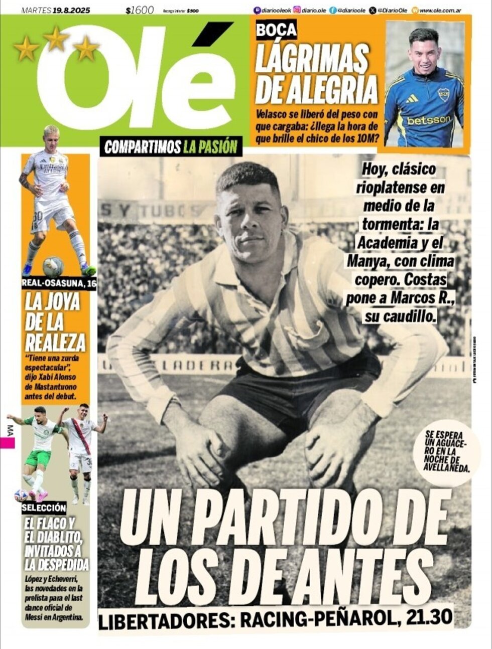 Olé - Front Page - 08/19/2025