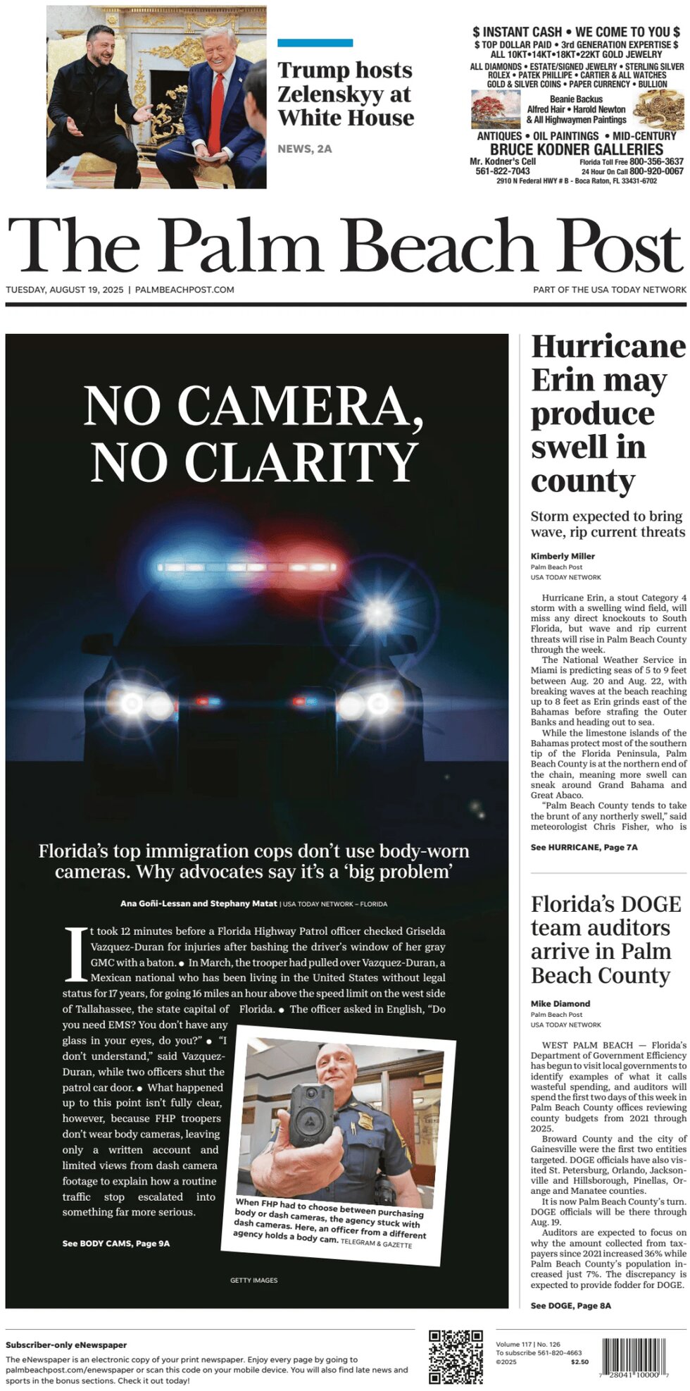 The Palm Beach Post - Cover - 08/19/2025
