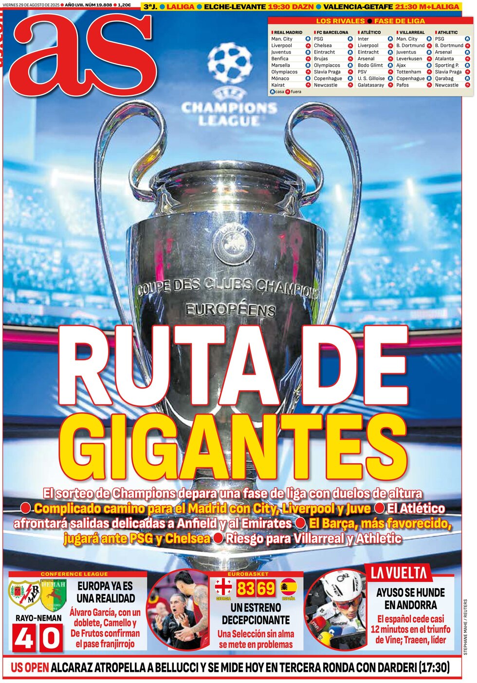 AS (Madrid) - Front Page - 08/29/2025