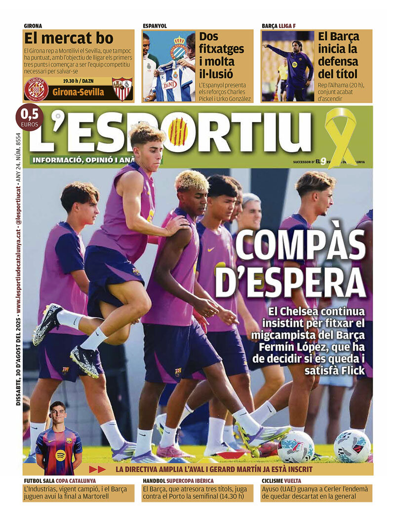 L'Esportiu - Front Page - 08/30/2025