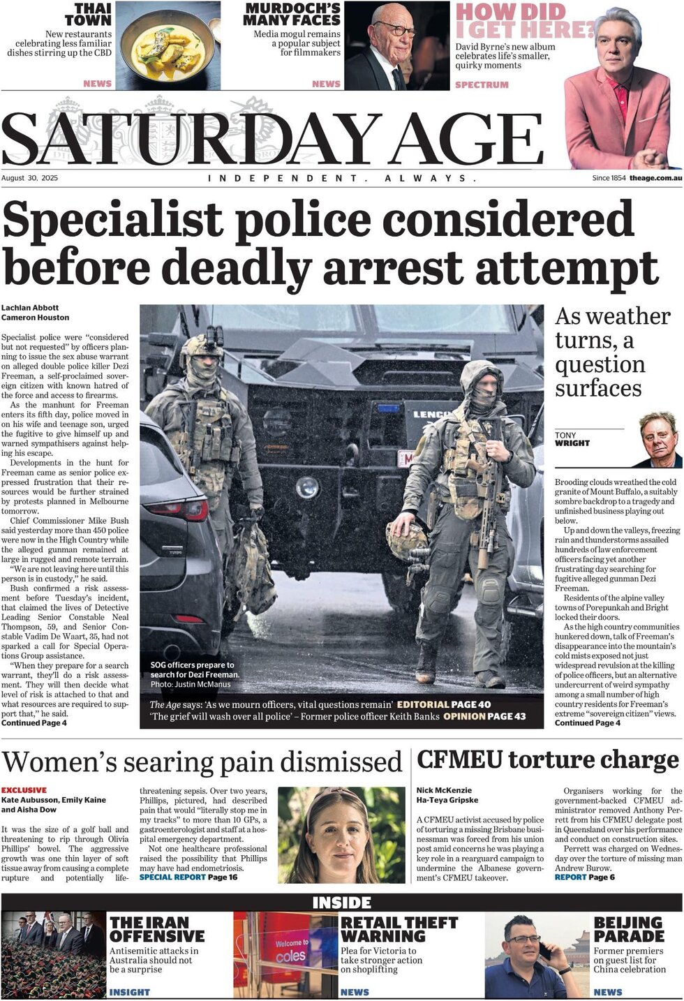 The Age - Front Page - 08/30/2025
