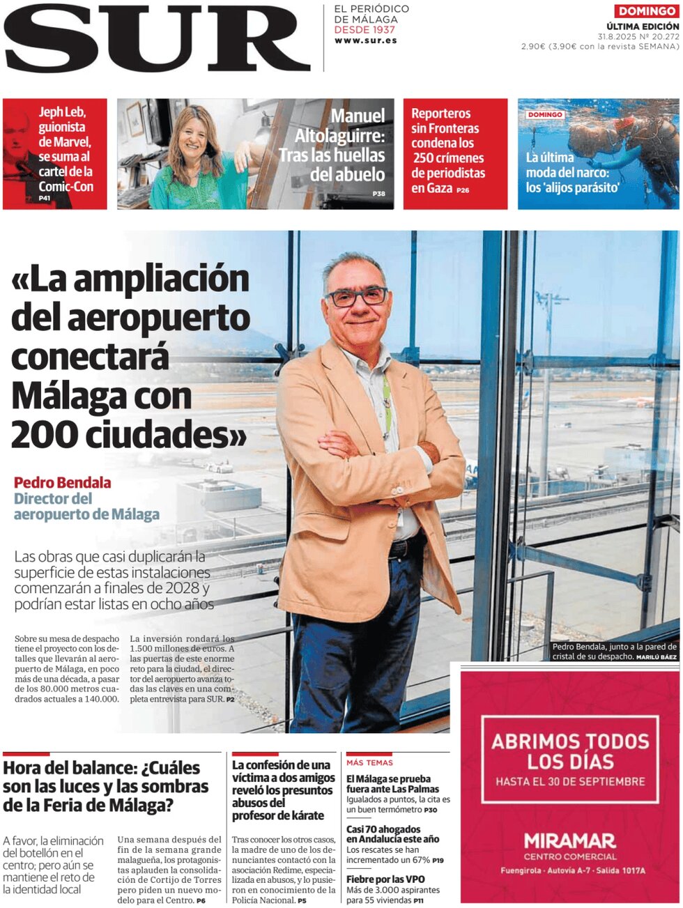 Diario SUR - Front Page - 08/31/2025