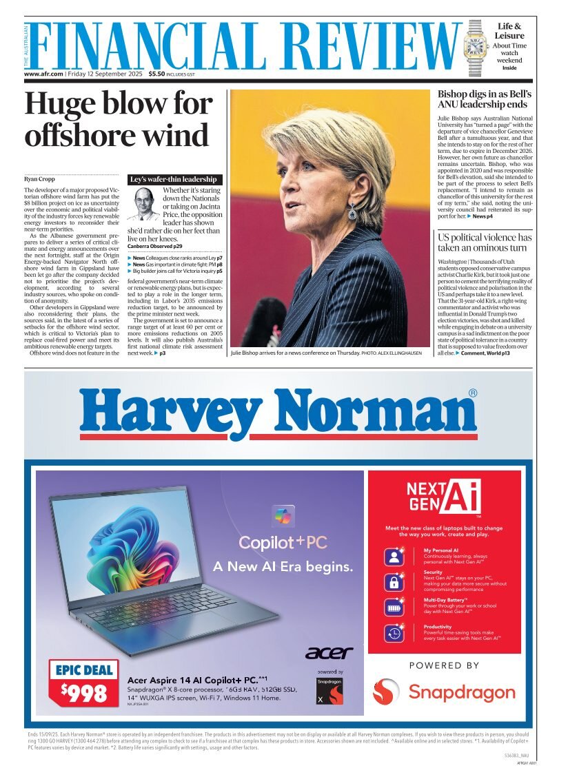 Financial Review - Front Page - 09/12/2025